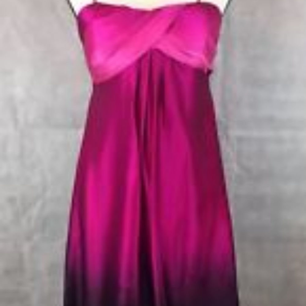 Pink Cache Strapless Bubble Dress